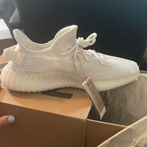 Bone(white) Yeezy 350 V2, brand new, never worn, size 10.5